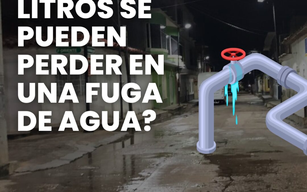 ¿Hasta cuántos litros se pueden perder en una fuga de agua?